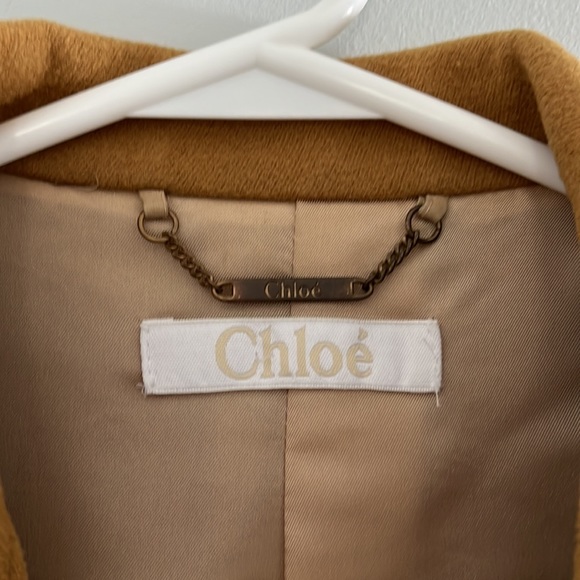 Chloe Wool Blazer/Jacket in Mustard Made in Italy 36 S Silk Lined OP 2500+ - Picture 5 of 8